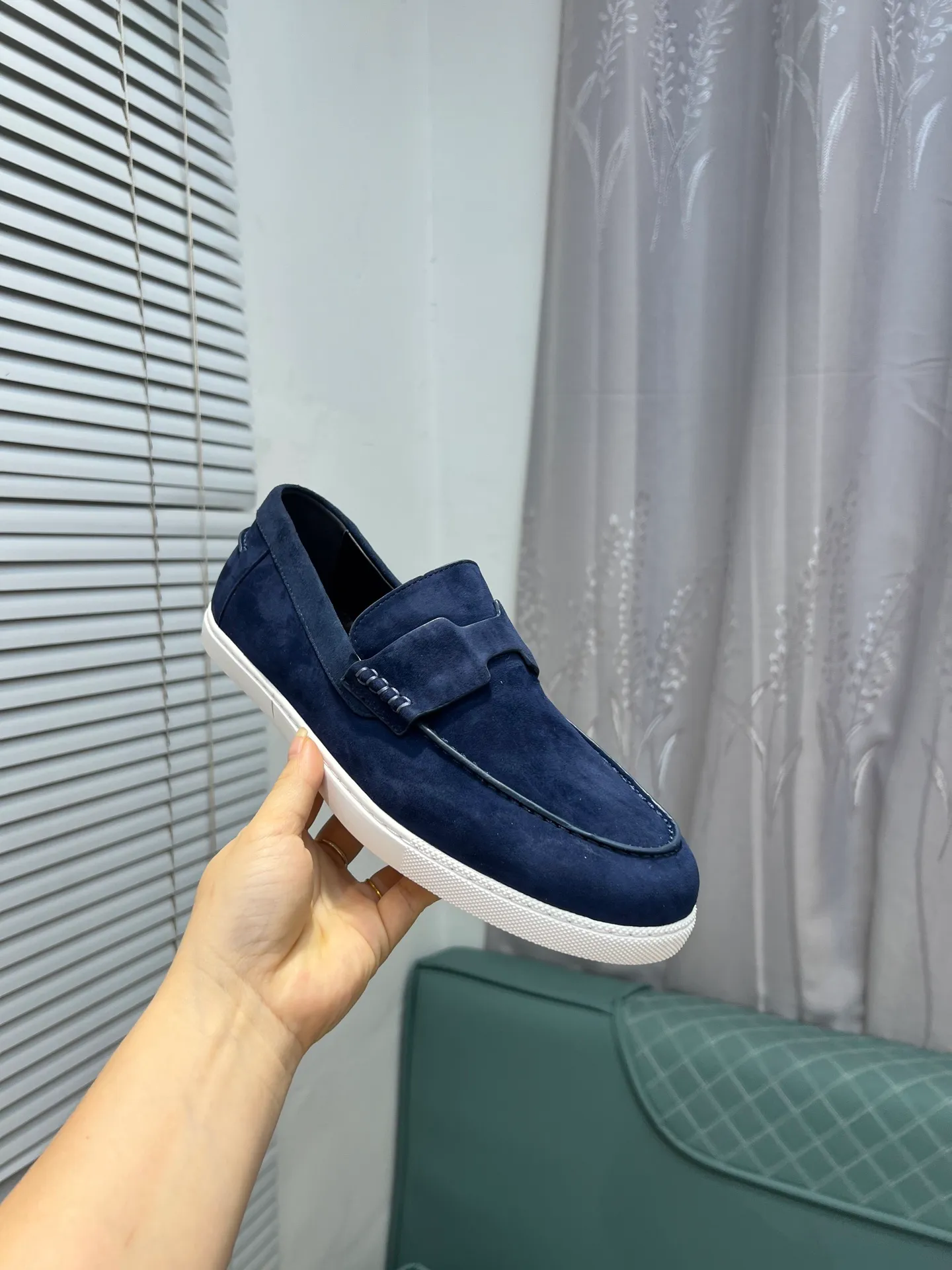 Men's shoes 💰700 [HERMES] Hermès - High-end quality original order 🔍🔍 - Upper: 🔝 cowhide suede splicing design - Inner lining: imported mixed sheepskin - Outsole: TPR foam · Rubber: two-color combined molding outsole - Super high quality control · Fine workmanship: highlighted (high-end, luxury, grade) -Size: 38-44 (45, 46, can be customized)